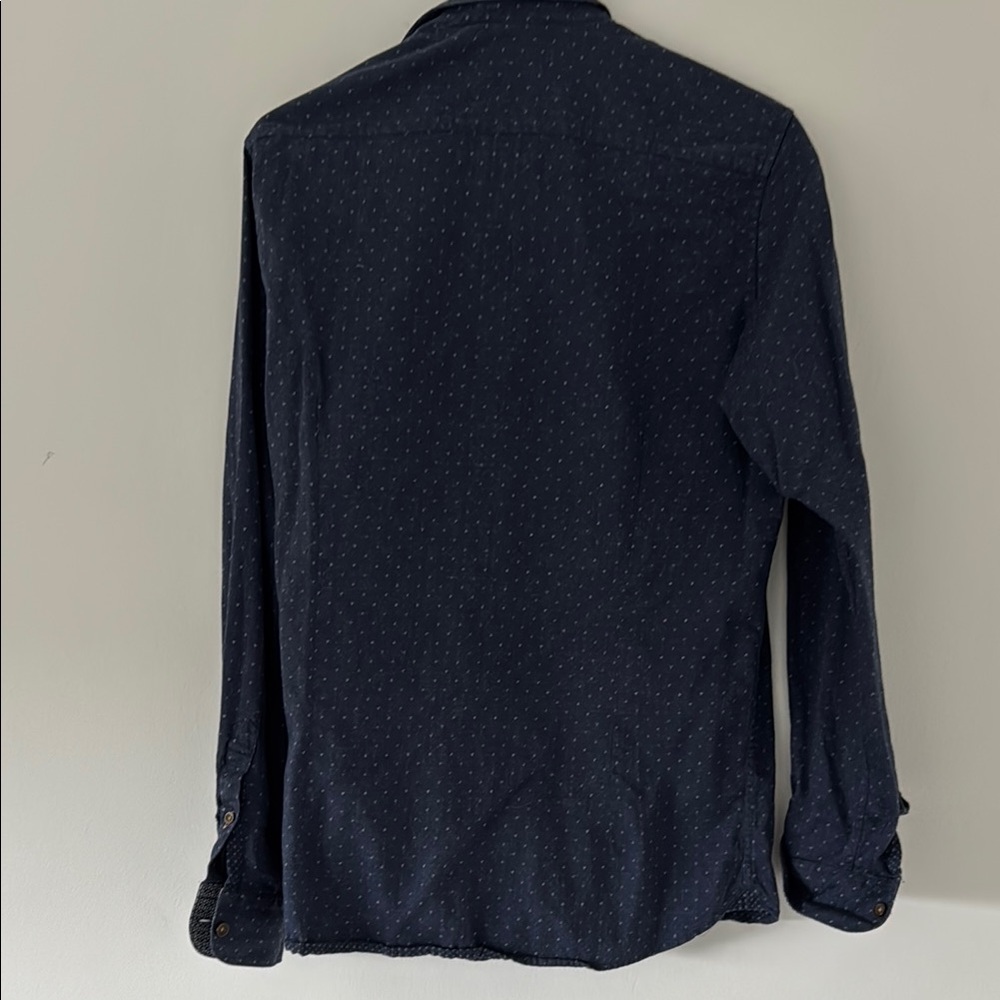 Ted Baker Navy Patterned Shirt - Picture 4 of 4